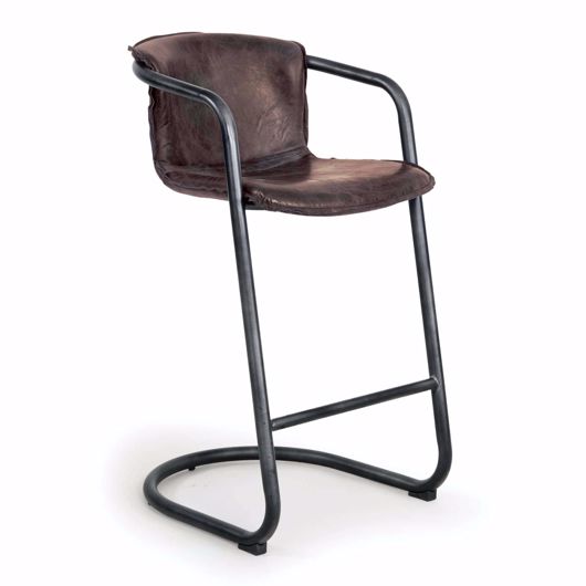 Picture of AXL BAR STOOL (SET OF 2) - DISTRESSED WHISKEY