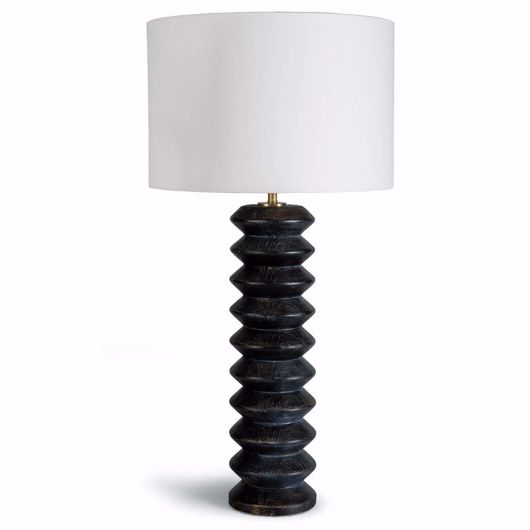 Picture of ACCORDION TABLE LAMP (EBONY)