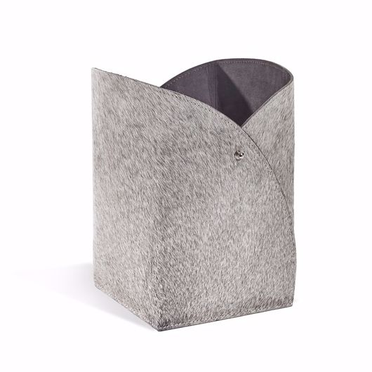 Picture of TULIP WASTEBASKET - NATURAL HIDE