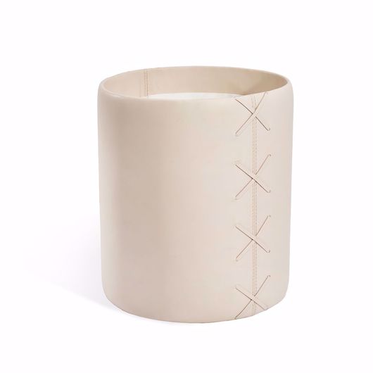 Picture of XAVIER WASTEBASKET - IVORY