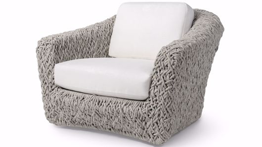 Picture of CARTER OUTDOOR SWIVEL LOUNGE CHAIR, GREY