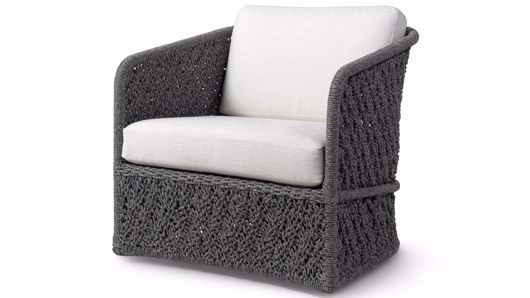 Picture of JENSON OUTDOOR SWIVEL LOUNGE CHAIR, CHARCOAL