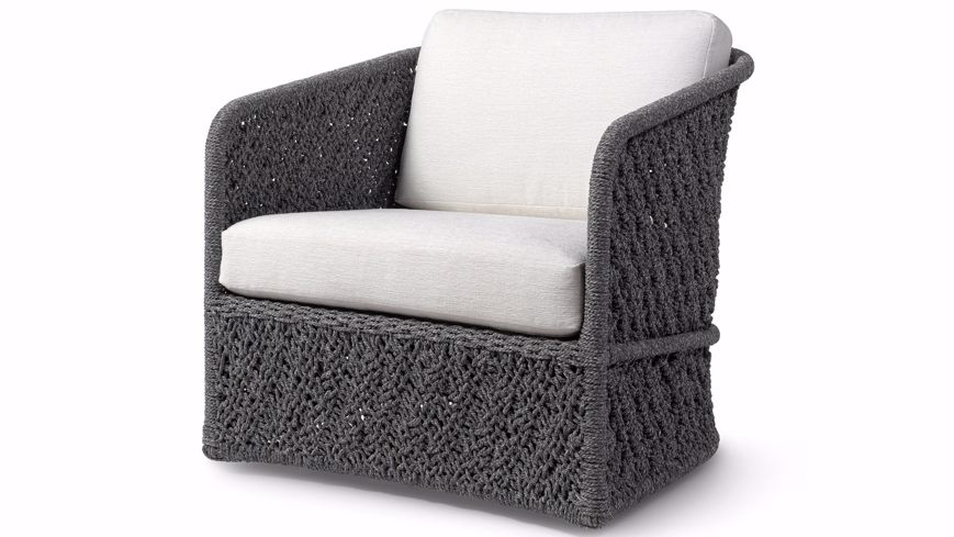Picture of JENSON OUTDOOR SWIVEL LOUNGE CHAIR, CHARCOAL
