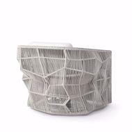 Picture of DORSEY OUTDOOR SWIVEL LOUNGE CHAIR, SILVER