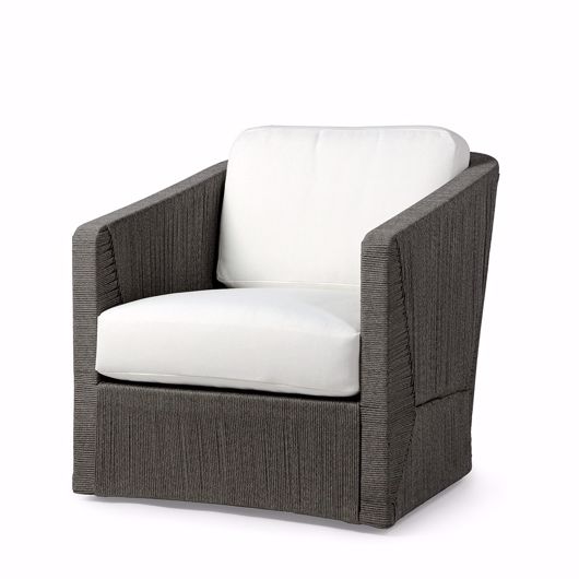 Picture of CARMINE OUTDOOR SWIVEL LOUNGE CHAIR, COAL