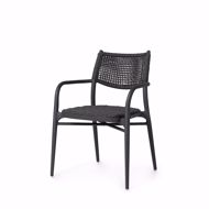 Picture of CODY OUTDOOR STACKABLE ARM CHAIR, MIDNIGHT