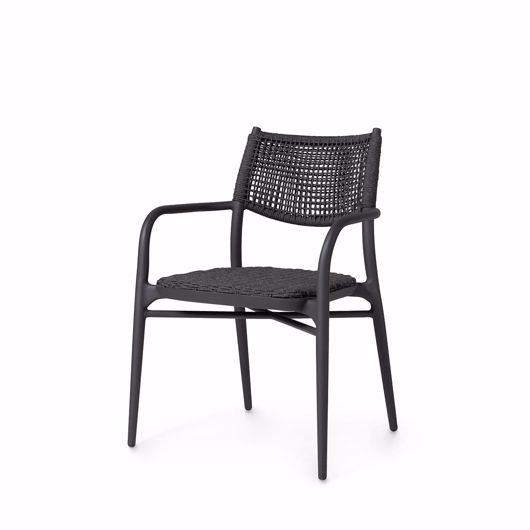 Picture of CODY OUTDOOR STACKABLE ARM CHAIR, MIDNIGHT