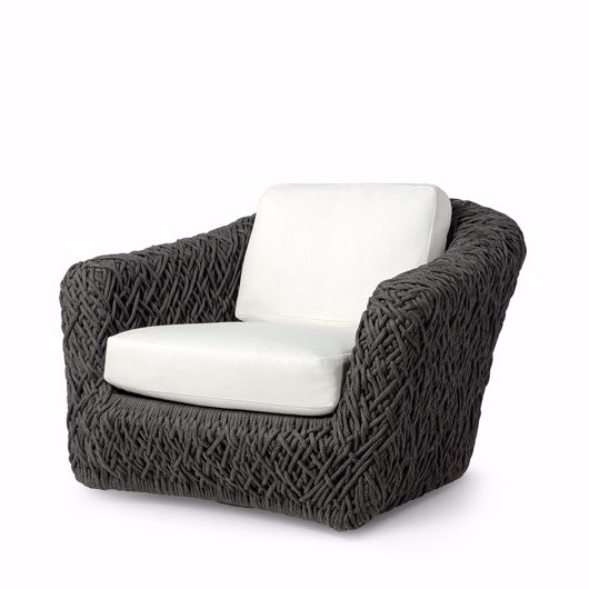 Picture of CARTER OUTDOOR SWIVEL LOUNGE CHAIR, BLACK