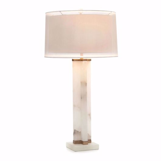 Picture of ALABASTER CROSS TABLE LAMP