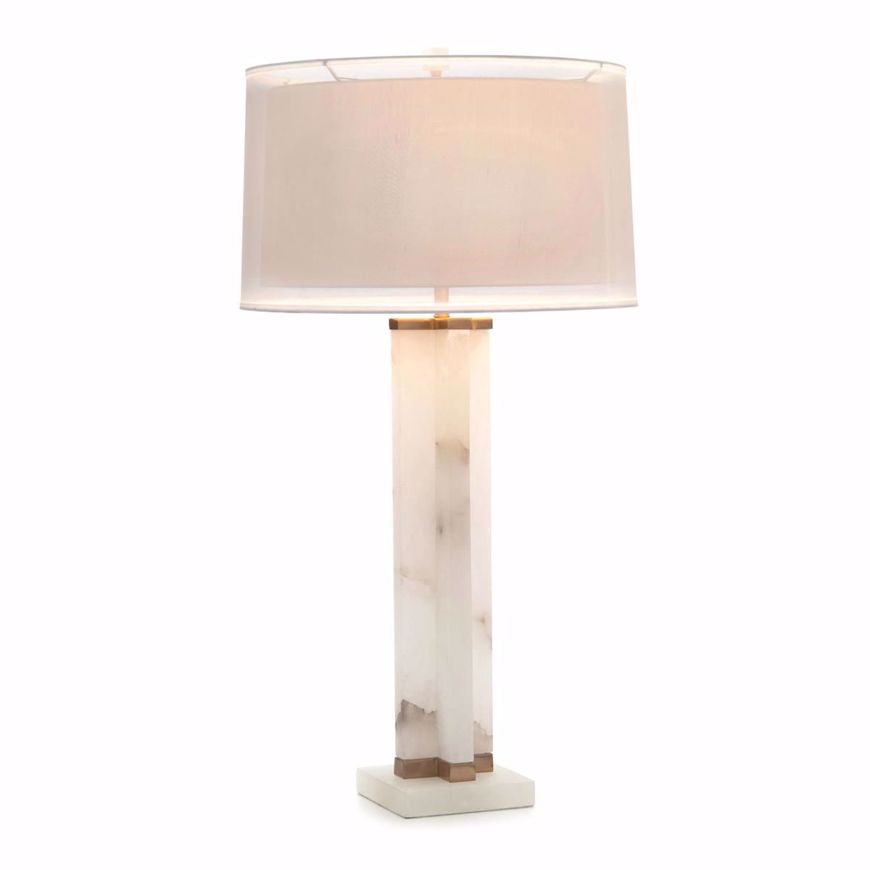 Picture of ALABASTER CROSS TABLE LAMP