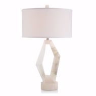 Picture of ABSTRACT ALABASTER TABLE LAMP