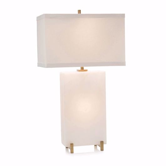 Picture of ALABASTER BLOCK TABLE LAMP