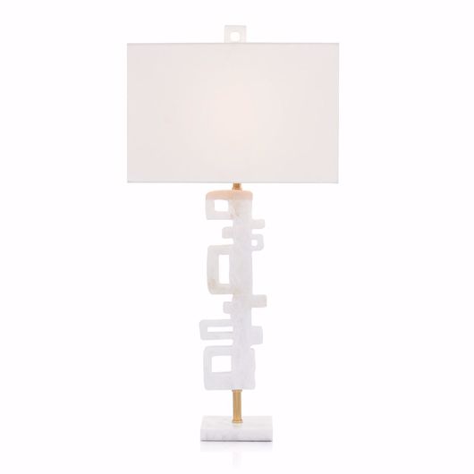 Picture of ABSTRACT ANTIQUE GOLD LEAF TABLE LAMP