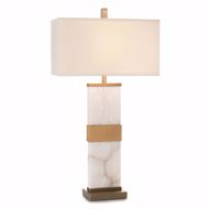 Picture of ALABASTER COLUMN TABLE LAMP