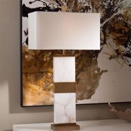 Picture of ALABASTER COLUMN TABLE LAMP