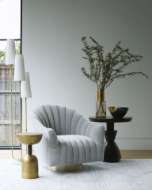 Picture of SPRINGSTEEN CHAIR FLINT VELVET CHAMPAGNE SWIVEL