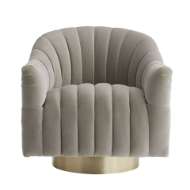 Picture of SPRINGSTEEN CHAIR FLINT VELVET CHAMPAGNE SWIVEL
