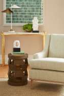 Picture of ZANZIBAR STOOL/SIDE TABLE, DESERT BROWN