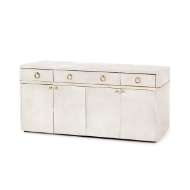 Picture of ANDRE 3-DRAWER & 4-DOOR CABINET, SNOW