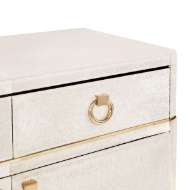 Picture of ANDRE 3-DRAWER & 4-DOOR CABINET, SNOW