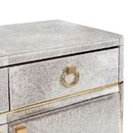 Picture of ANDRE 3-DRAWER & 4-DOOR CABINET, GRAY