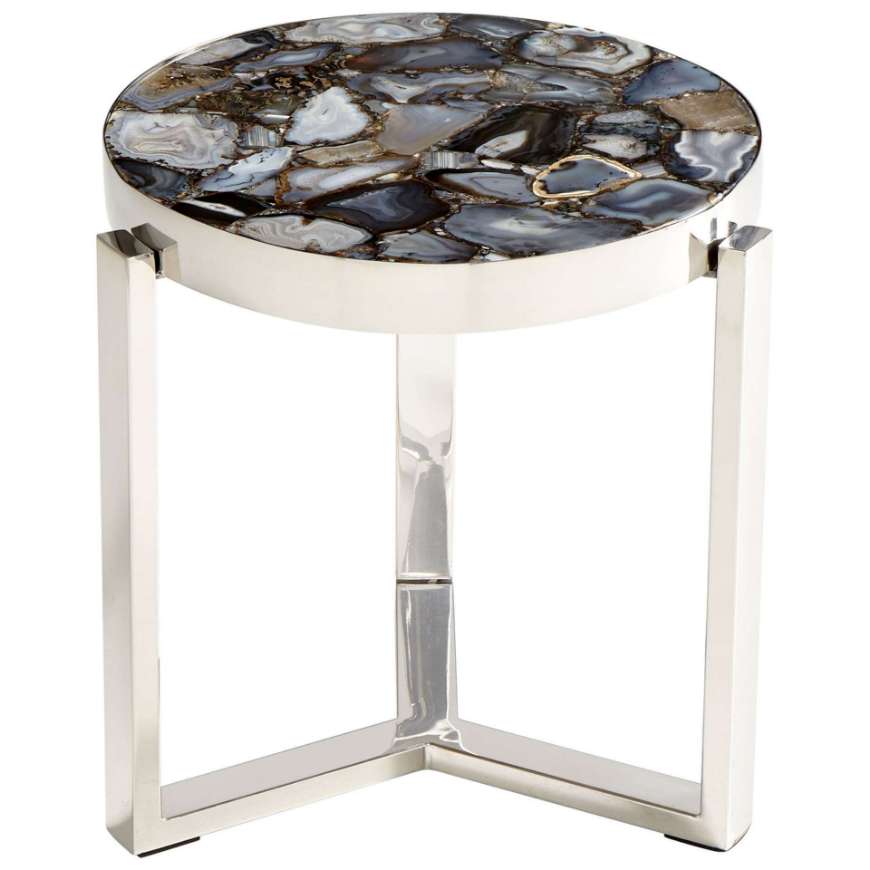 Picture of GEODANCE SIDE TABLE | NICKEL