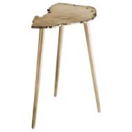 Picture of NEEDLE SIDE TABLE | AGED GOLD