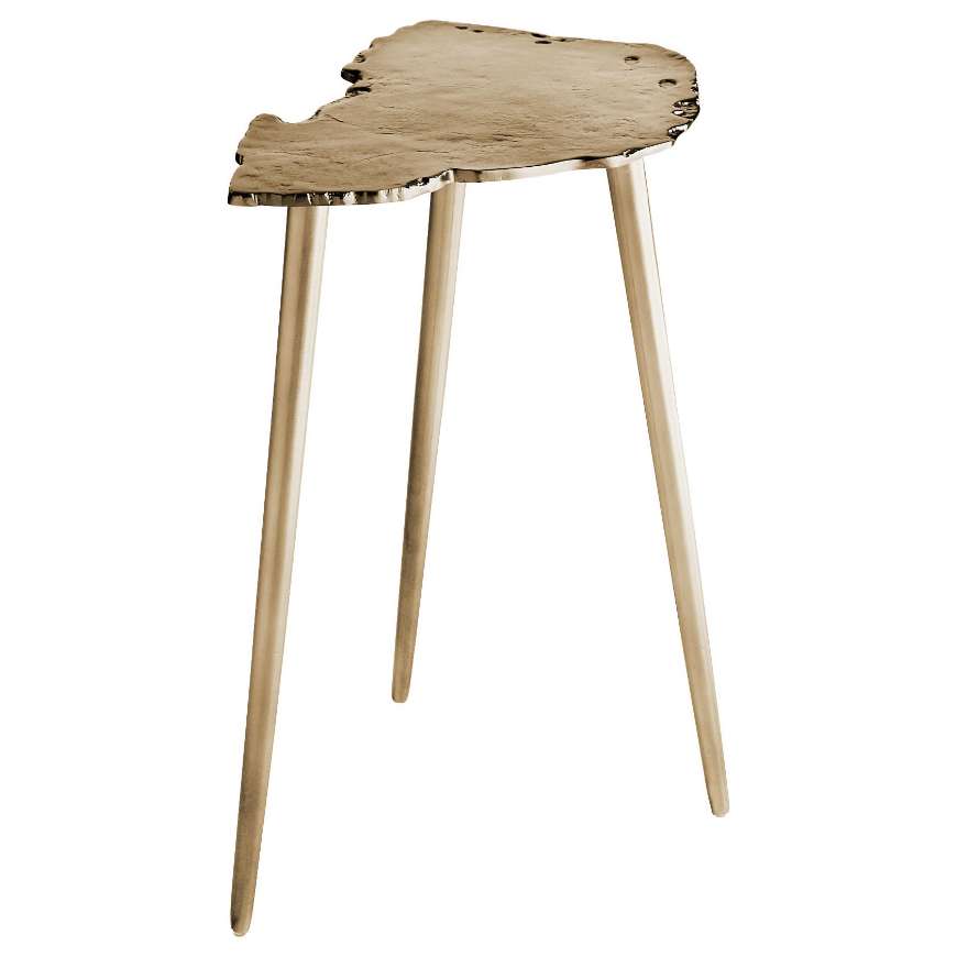 Picture of NEEDLE SIDE TABLE | AGED GOLD