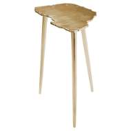 Picture of NEEDLE SIDE TABLE | AGED GOLD