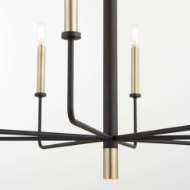 Picture of APOLLO CHANDELIER | NOIR & AGED BRASS - SMALL