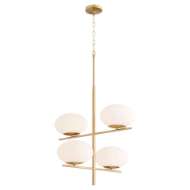 Picture of POD CHANDELIER | AGED BRASS - SMALL