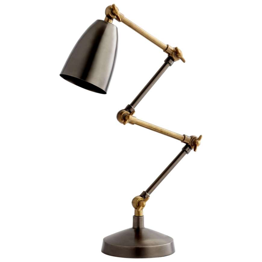 Picture of ANGLETON DESK LAMP | BRONZE AND BLACK
