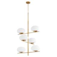 Picture of POD CHANDELIER | AGED BRASS - LARGE