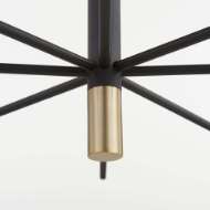 Picture of APOLLO CHANDELIER | NOIR & AGED BRASS - MEDIUM