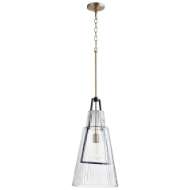 Picture of APOLLO PENDANT | NOIR & AGED BRASS