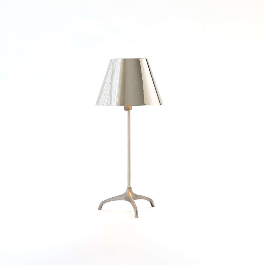Picture of SIMPLE TRIPOD TABLE LAMP-GUNMETAL/NICKEL