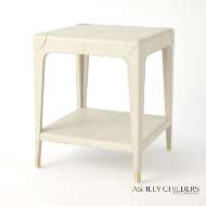 Picture of TIBURTINA END TABLE-MIST LEATHER