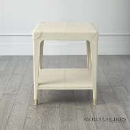 Picture of TIBURTINA END TABLE-MIST LEATHER