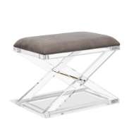 Picture of ASHER STOOL - GREY VELVET