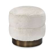 Picture of CHARLIZE STOOL - BRONZE/ IVORY