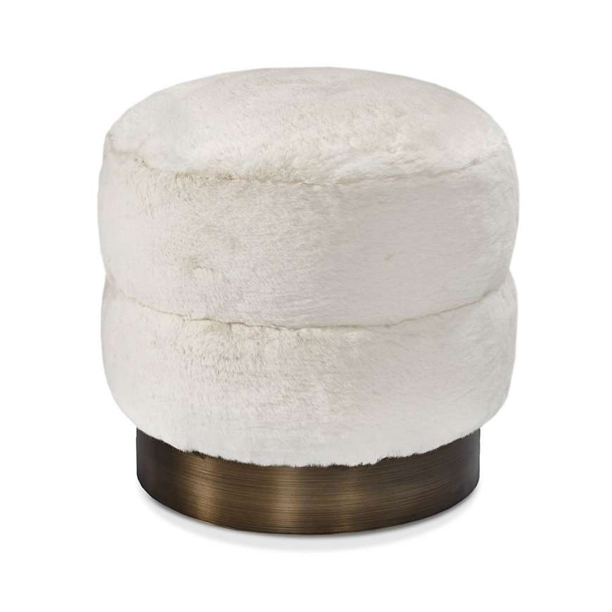 Picture of CHARLIZE STOOL - BRONZE/ IVORY