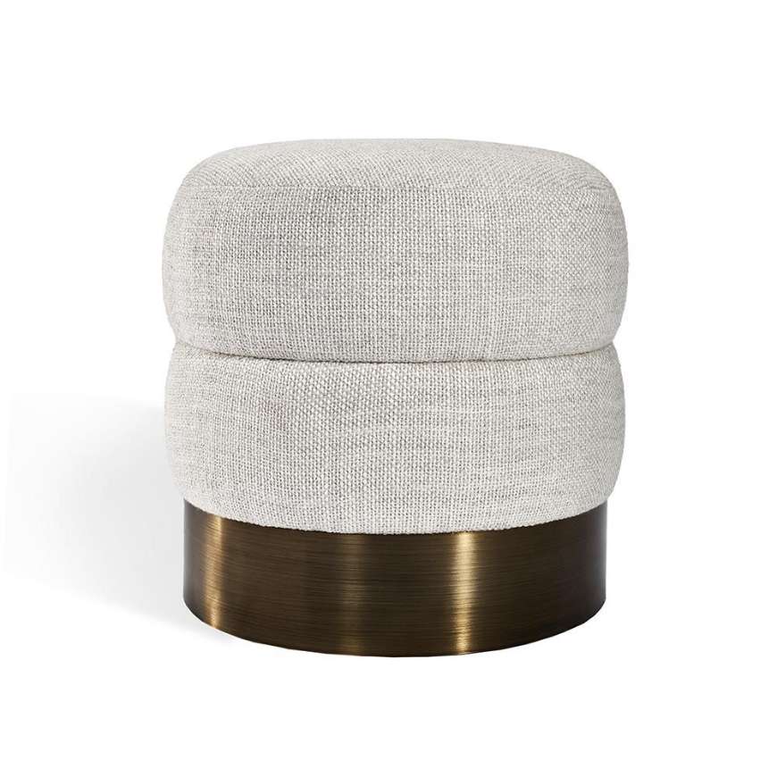Picture of CHARLIZE STOOL - BRONZE/ DOVE