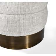 Picture of CHARLIZE STOOL - BRONZE/ DOVE