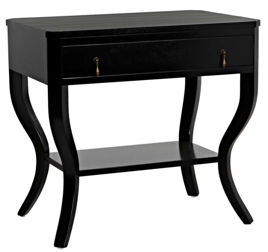 Picture of WELDON SIDE TABLE, DISTRESSED BLACK