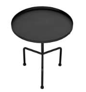 Picture of PAIGE SIDE TABLE, BLACK STEEL