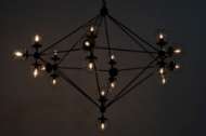 Picture of PLUTO CHANDELIER, LARGE, BLACK STEEL