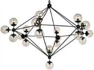 Picture of PLUTO CHANDELIER, LARGE, BLACK STEEL