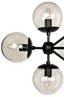 Picture of PLUTO CHANDELIER, LARGE, BLACK STEEL