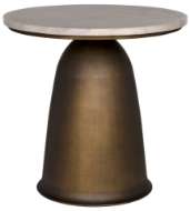 Picture of AIDEN SIDE TABLE, AGED BRASS