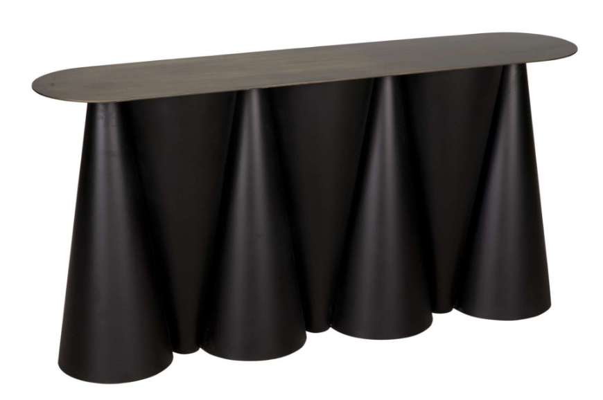 Picture of SALT AND PEPPER CONSOLE, BLACK STEEL